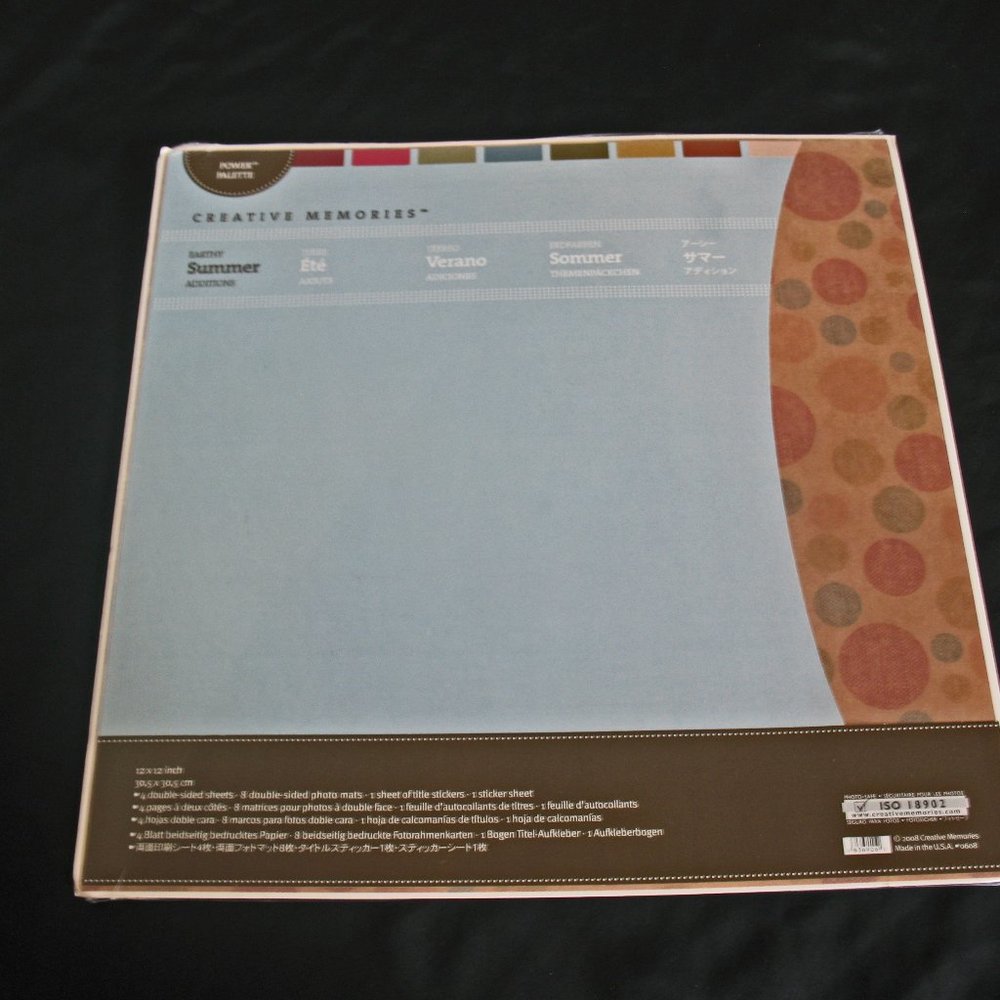 One Pkg Creative Memories Earthy Summer ,